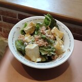 豆腐とツナのレタスサラダ♡